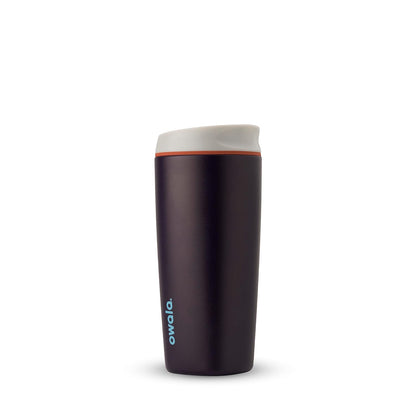 Owala SmoothSip Insulated Stainless Steel Coffee Tumbler - 20 oz Reusable Travel Mug in Navy | BPA Free