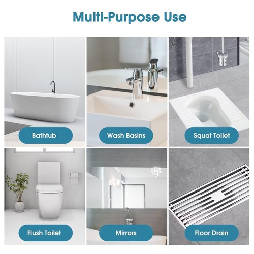 Disposable Toilet Brush with 48 PCS Refills, Disposables Toilets Cleaning System with Handle, Storage Caddy and 48Toilet Bowl Refill Heads for Bathroom Cleaning