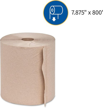 Genuine Joe Hardwound Roll Towels - Embossed Design | Pack of 6 for Superior Absorbency