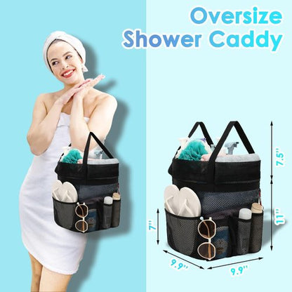 Fammart Mesh Shower Caddy - Portable 8-Pocket Tote for Dorms, Travel, Beach & Gym Essentials