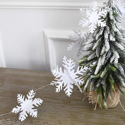 24Pcs Snowflake Christmas Decor | 12 Silver & 12 White 3D Hanging Snowflakes for Holiday Parties