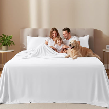 Utopia Bedding Full Size Sheet Set - Soft, Breathable Microfiber, 4-Piece in White | Oeko-Tex Certified