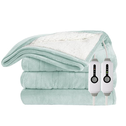 Electric Heated Blanket 90x100 King Size - Aqua Variation