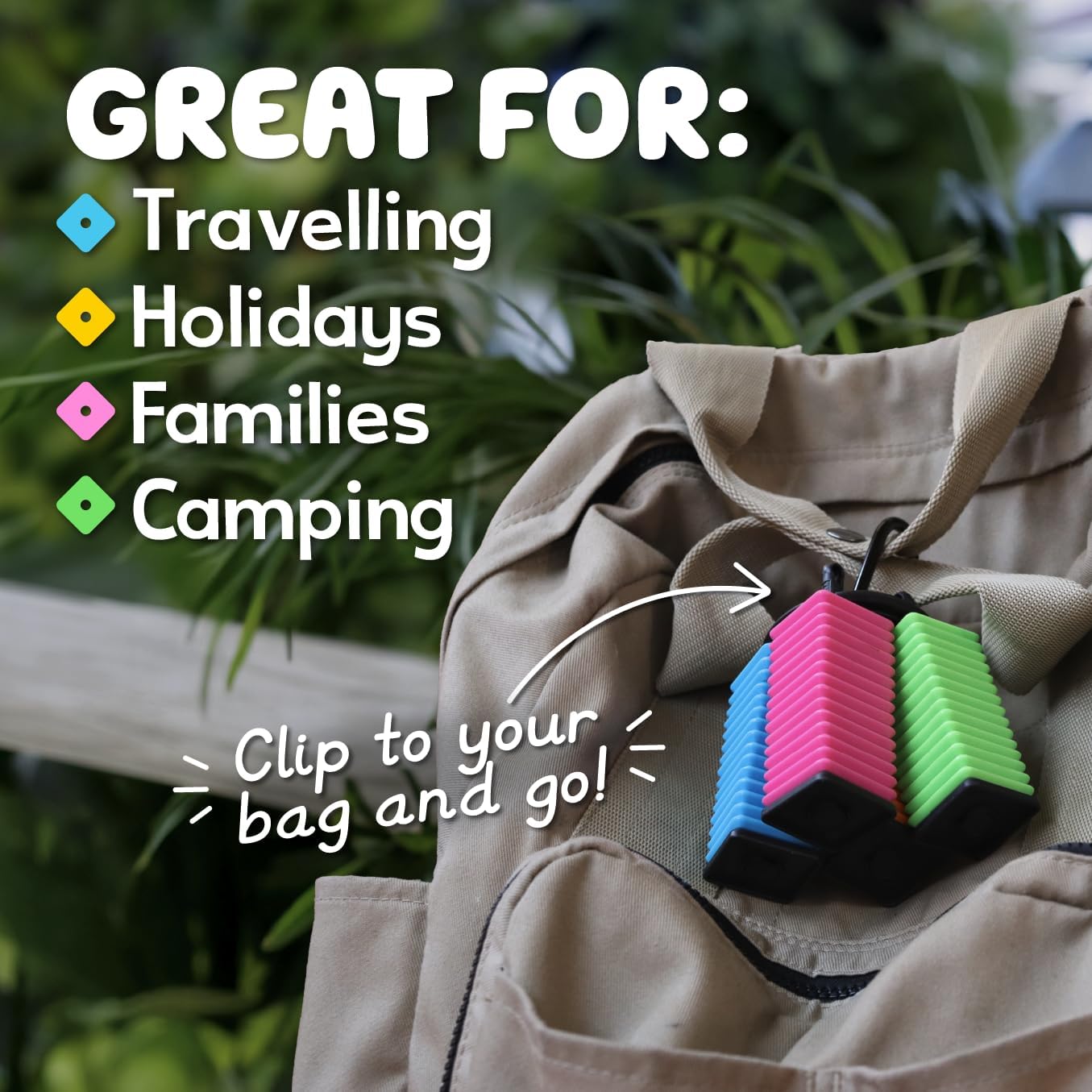 OK Play Ultimate Travel Tile Game - Waterproof & Indestructible | Learn to Play in 10 Seconds | Fun for All Ages