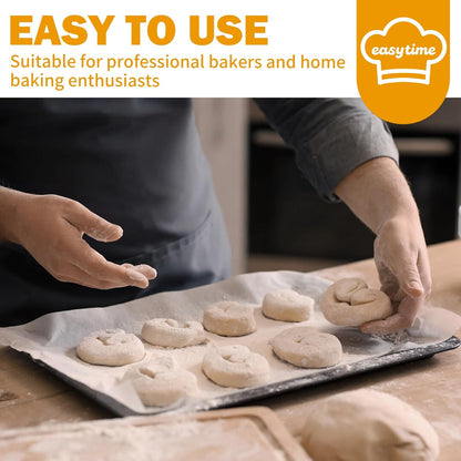 Unbleached Parchment Paper Roll - Non-Stick Baking Sheets with Built-In Cutter | 12in x 49ft, 3 Pack