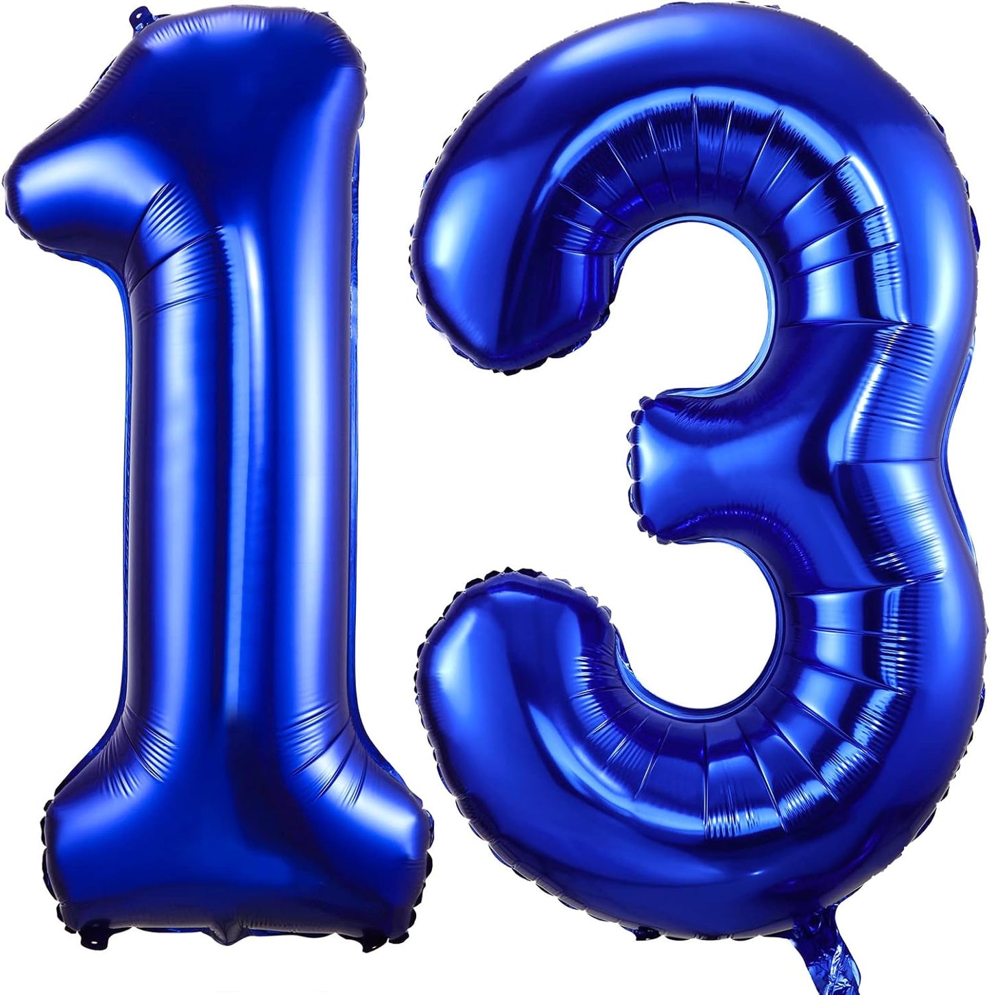 Skiennix 40-Inch Navy Blue Number 13 Balloon - Large Foil Mylar for Birthday, Graduation & Anniversaries