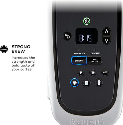 Keurig K-Elite Coffee Maker - Programmable Single Serve with Strength Control & Iced Coffee Feature - Brushed Gold