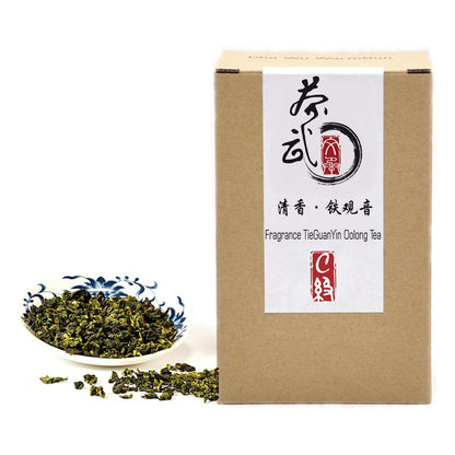 ChaWuWarmSun-[C] Fragrant TieGuanYin Oolong Tea,8.8oz/250g,WuLong Tea Loose Leaf Wu Long,Origin of AnXi,FuJian,Chinese