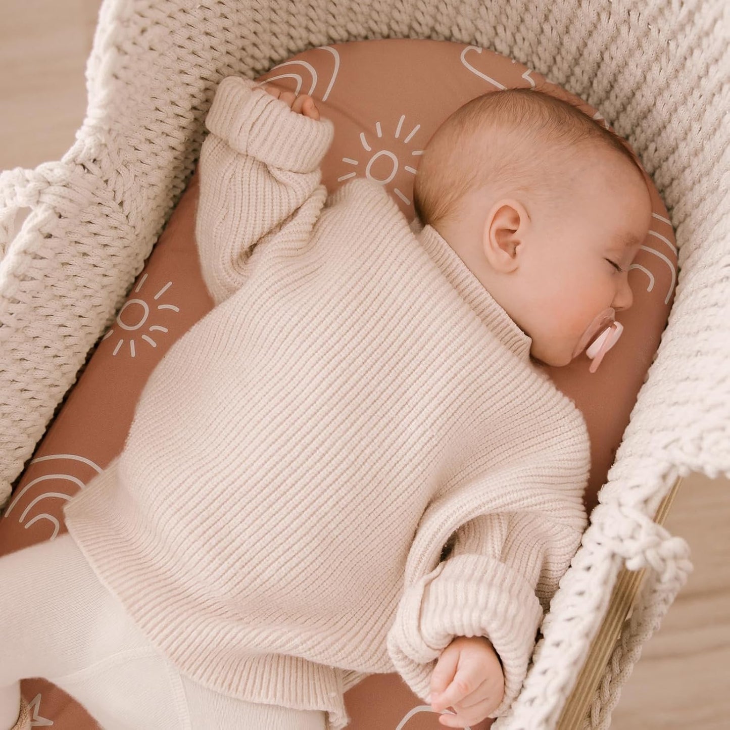 Yoofoss Bassinet Sheets - 3-Pack Fitted Sheets for Halo, Baby Delight & Angelbliss | Soft, Breathable Design (Brown & Animals)