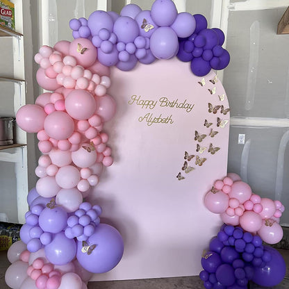 Togvu 12-Inch Metallic Purple Pink Balloons - 60 Pack Lavender & Light Pink Latex for Parties