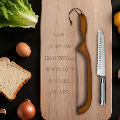 Skiennix Sourdough Bread Knife - Ergonomic Serrated Cutter for Easy Slicing | 2-Pack Set
