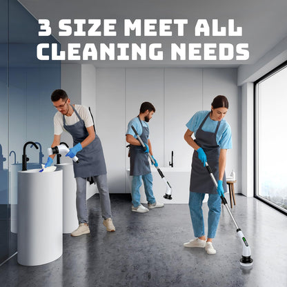 Skiennix Electric Spin Scrubber - Cordless Power Cleaner with Long Handle & 7 Brush Heads | IPX7 Waterproof