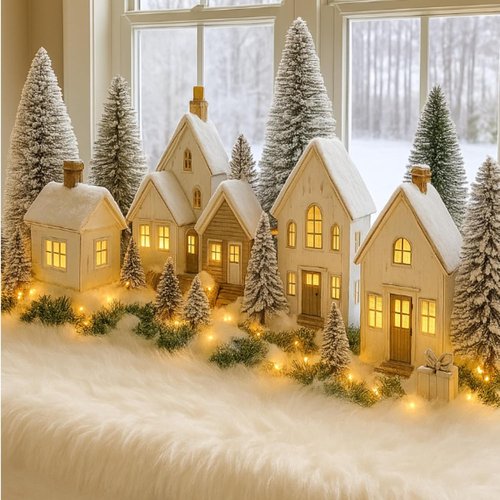 Drydiet Christmas Fake Snow Blanket - Fuzzy Faux Fur for Holiday Decor | 2.6 x 7.9 ft White Snow Decoration