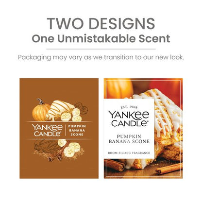 Yankee Candle Small Tumbler Scented Candle with up to 40 Hour Burn Time, Premium Plant Wax Blend for Consistent Burn, 4.3 oz Tumbler Candle with Room Filling Fragrance, Pumpkin Banana Scone
