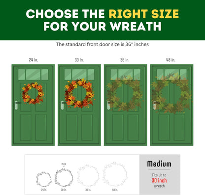 Primode Wreath Storage Bag 30" - Durable 600D Oxford Container with Clear Window for Easy Holiday Storage