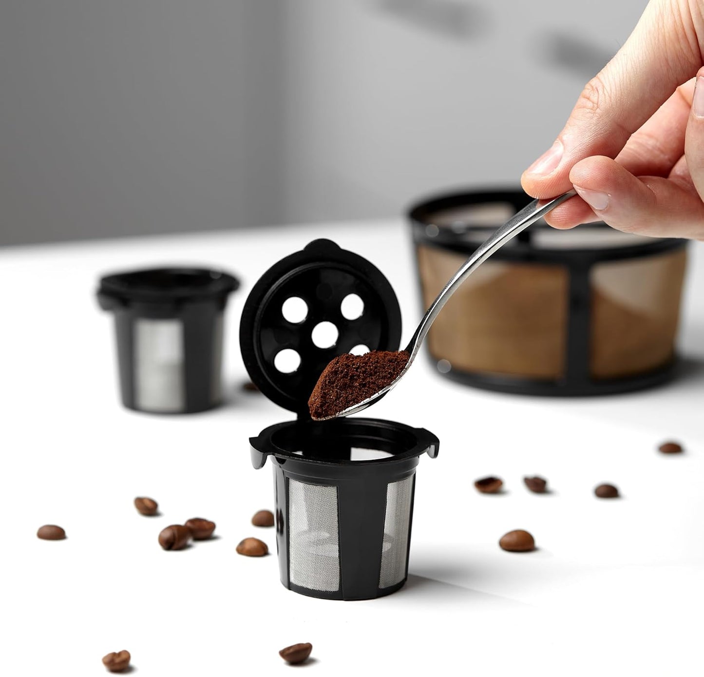Skiennix Reusable K Cups - Eco-Friendly Coffee Filters for Keurig K-Duo | Perfect for Hot & Iced Coffee