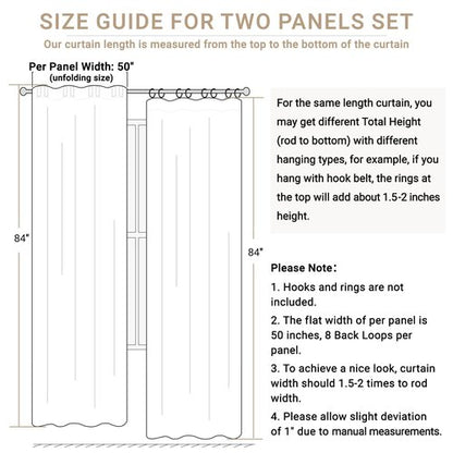100% Blackout Shield Linen Blackout Curtains for Bedroom 80 Inches Long, Back Tab/Rod Pocket Living Room Drapes, Thermal Insulated Blackout Curtains 2 Panels Set, 50" W x 80" L, Oatmeal