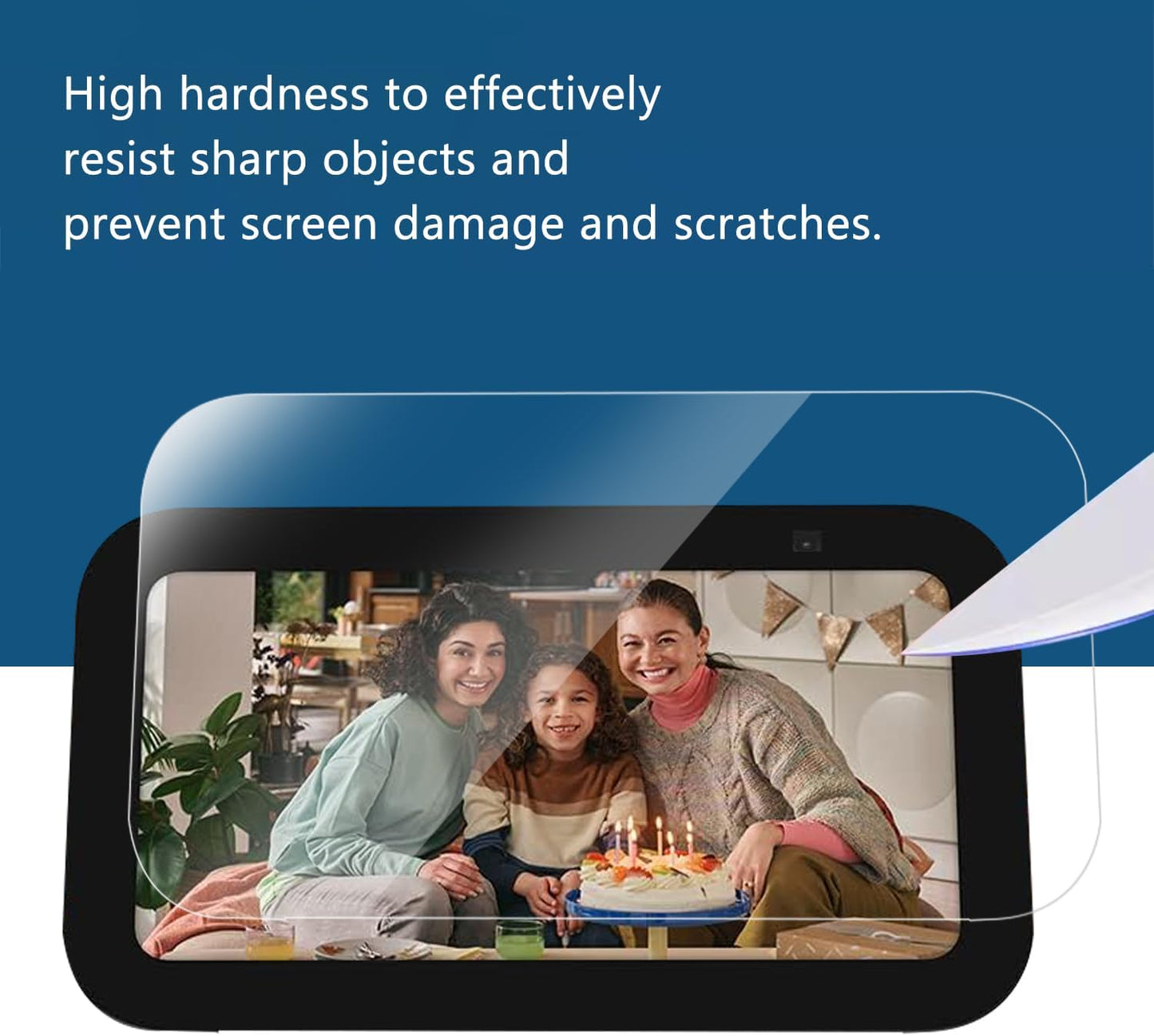 MUBUY-GOL Tempered Glass Screen Protector - 9H Hardness, Ultra Clear, Anti-Fingerprint | 2 Pack for Echo Show 5 (3rd Gen, 2023)