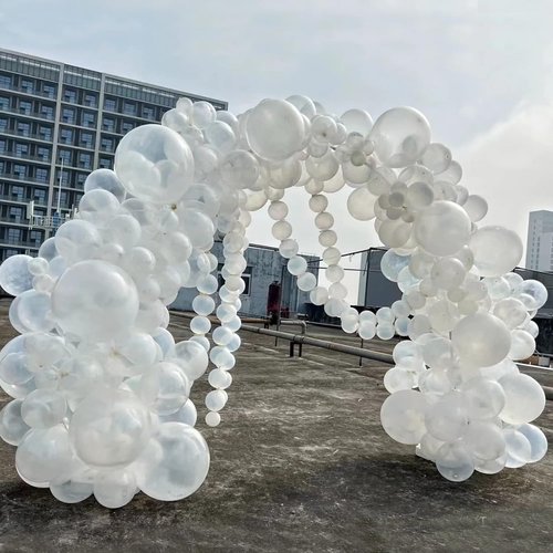 KAWKALSH Clear 5-Inch Balloons - 200 Mini Latex Party Balloons for Birthday & Baby Shower Decor