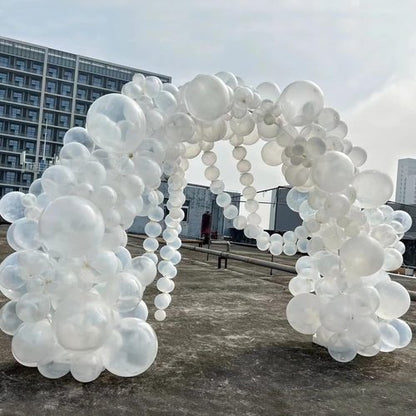 KAWKALSH Clear 5-Inch Balloons - 200 Mini Latex Party Balloons for Birthday & Baby Shower Decor