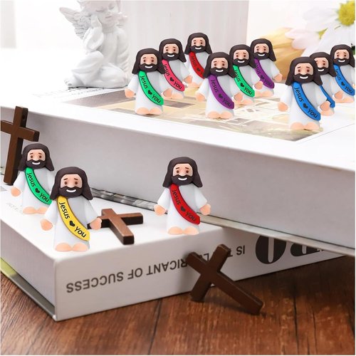 Little Jesus Figures - 40PCS Mini Religious Party Favors for Easter Egg Stuffers & Sunday School