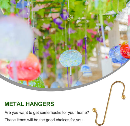 Uonlytech Heavy-Duty Metal Ornament Hooks - 40pcs Durable Wire Hangers for Secure Display