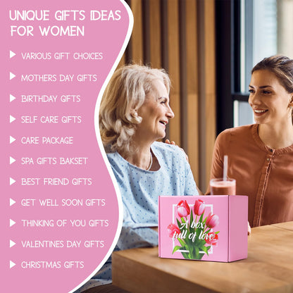 Mother's Day Gifts Basket for Women, Mothers Day Gifts for Mom from Son Daughter, Gifts for Mom, Wife, Girlfriend, Sister, Her, Birthday Gifts for Women, Spa Basket Set for Mother