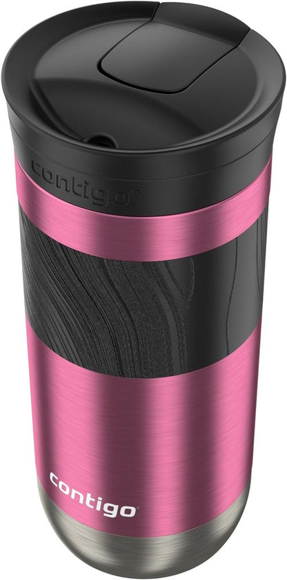 Contigo Byron 2.0 Travel Mug - 16 oz Insulated Coffee Cup in Azalea Color