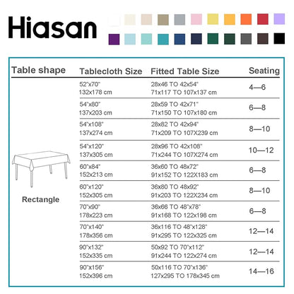 2 Pack Burgundy Tablecloth 54 x 80 Inch - Rectangle Polyester Spillsafe