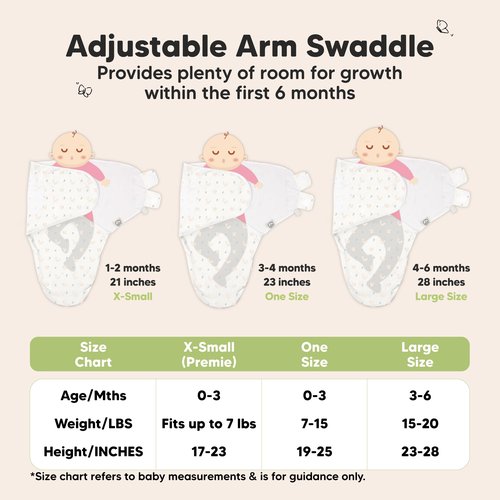 3-Pack Organic Baby Swaddle Sleep Sacks - Swaddles for Newborns, Infant 0-3 Months, Baby Girls, Boys, Soft & Snug Newborn Sleep Sack, Nursery Swaddling Blankets (Nibbles/Bruce, OS)