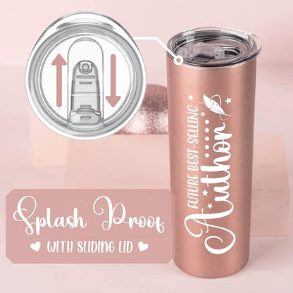 20oz Insulated Tumbler Gift for Writers – Future Author Anniversary