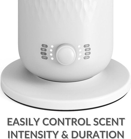 AirScent Waterless Diffuser - Cold Air Aromatherapy Diffuser for Homes & Offices - White - 4.05 Oz