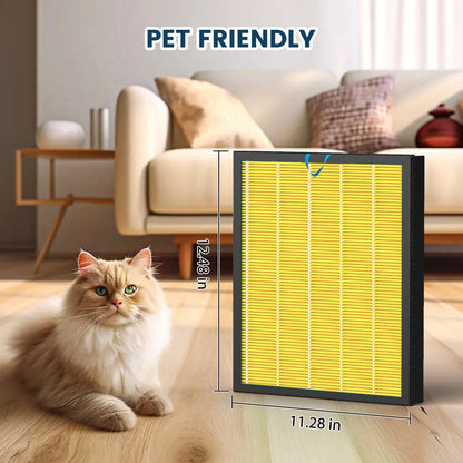 Vital 100S Replacement Filter for LEVOIT Vital 100S Vital 100S-P Air Purifier, H13 True HEPA and Activated Carbon Vital 100S-P Filter, Vital 100S-RF-PA(LRF-V102-YUS), 2 Pack Yellow