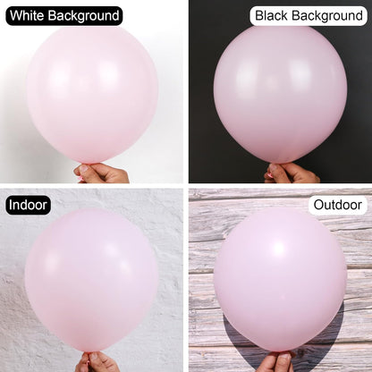 Pastel Pink Balloons by [Brand Name] - 150-Piece Set in 5", 10", 12", & 18" Sizes for Birthday Party Decor