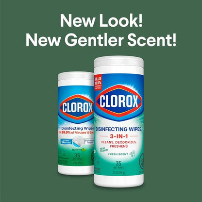 Clorox Disinfecting Cleaning Wipes - Bleach-Free Fresh Scent | 35 Count Pack