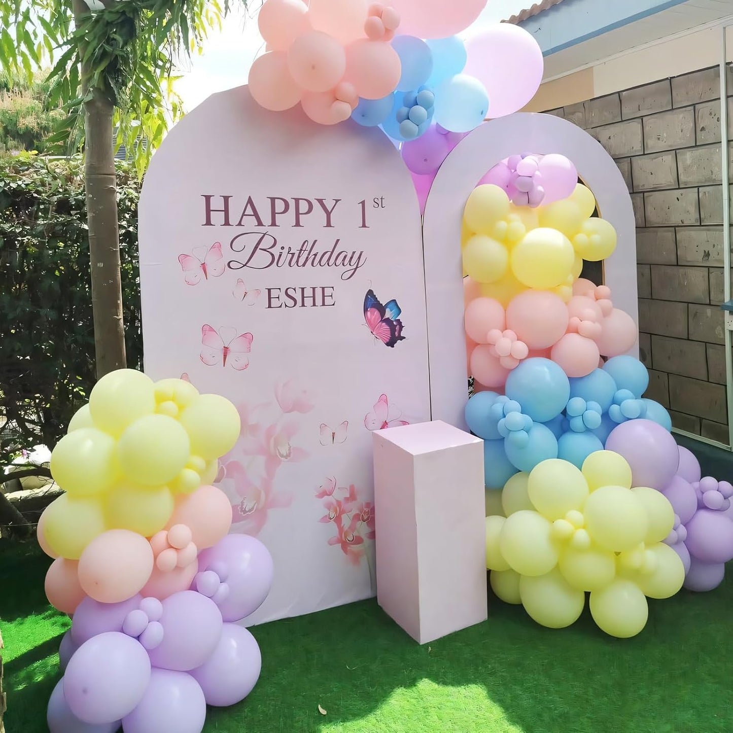 Pastel Balloons | 110pcs 12-Inch Rainbow Balloons for Birthday, Wedding & Baby Shower Decor
