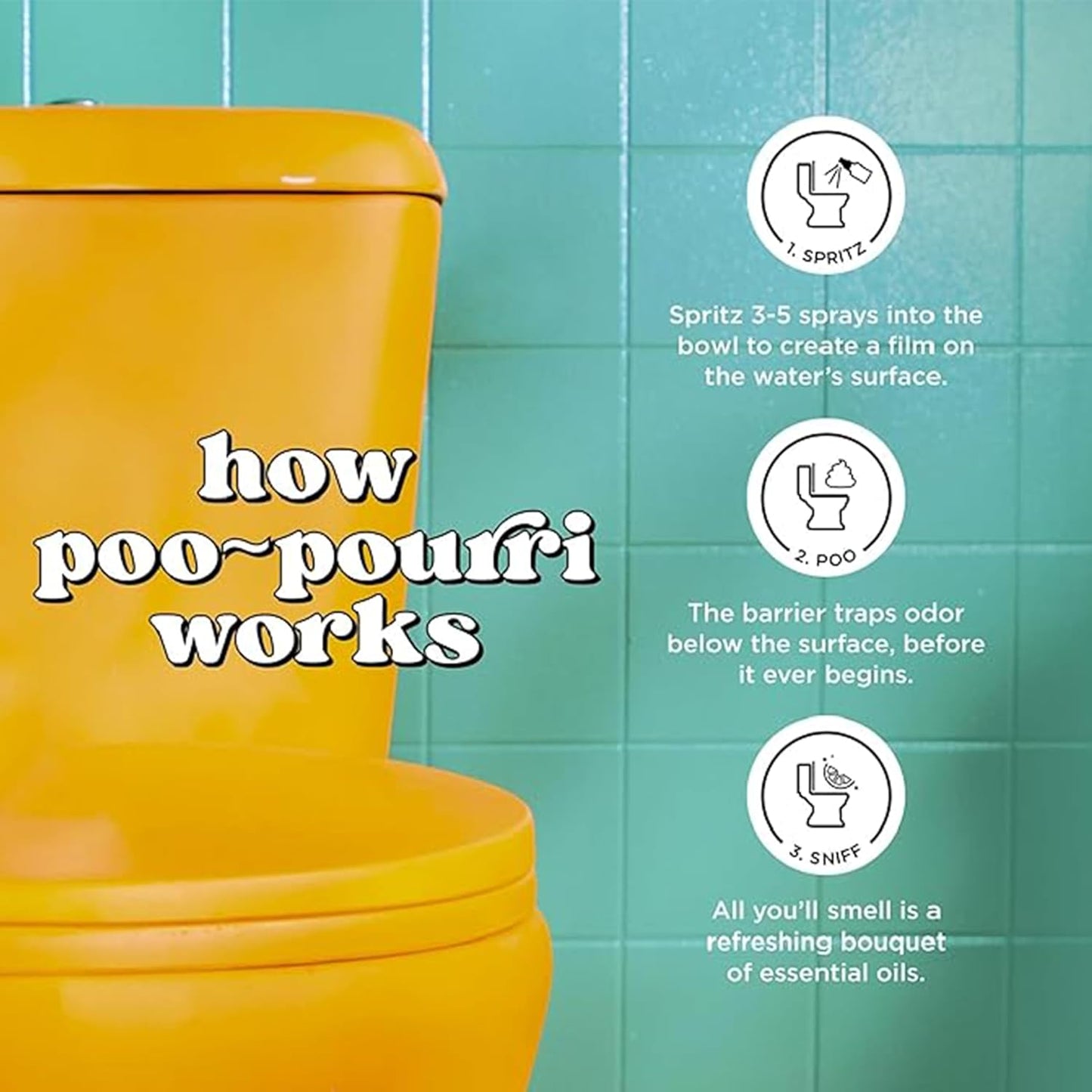 Poo-Pourri Toilet Spray Variety Pack - Spring Scents in 2 Oz | Maple Pumpkin & Balsam
