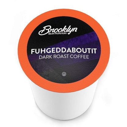 Brooklyn Beans Fuhgeddaboutit Gourmet Coffee Pods - Bold Dark Roast, 40 Count for Keurig 2.0