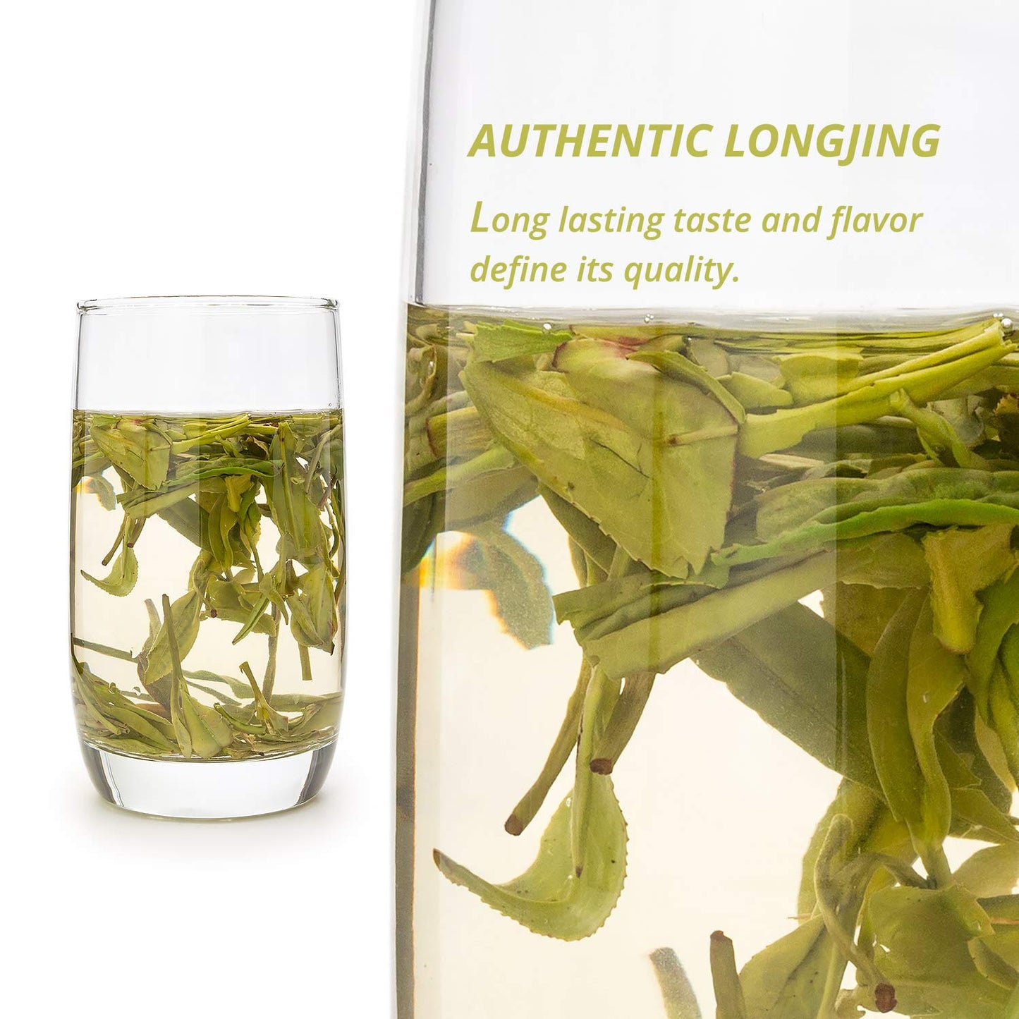 Oriarm Chinese Longjing Green Tea 250g - West Lake Dragon Well Loose Leaf Tea - Naturally Grown Spring Picked Yuqian Cha