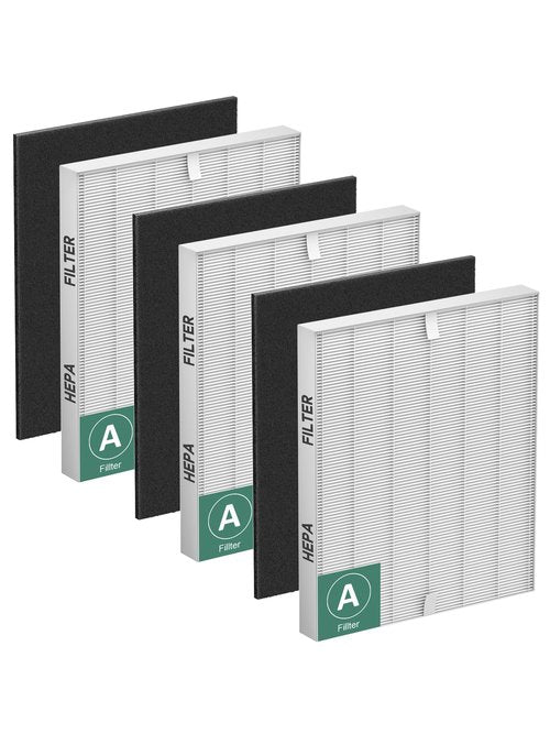 115115 Filter A Replacement Compatible with Winix PlasmaWave Air Purifier C535 5300 5300-2 6300 6300-2 5000 9000 C909 AM90,3 Pc Size 21 Main Filters and 3 Pc Carbon Pre-filters,By Improvedhand
