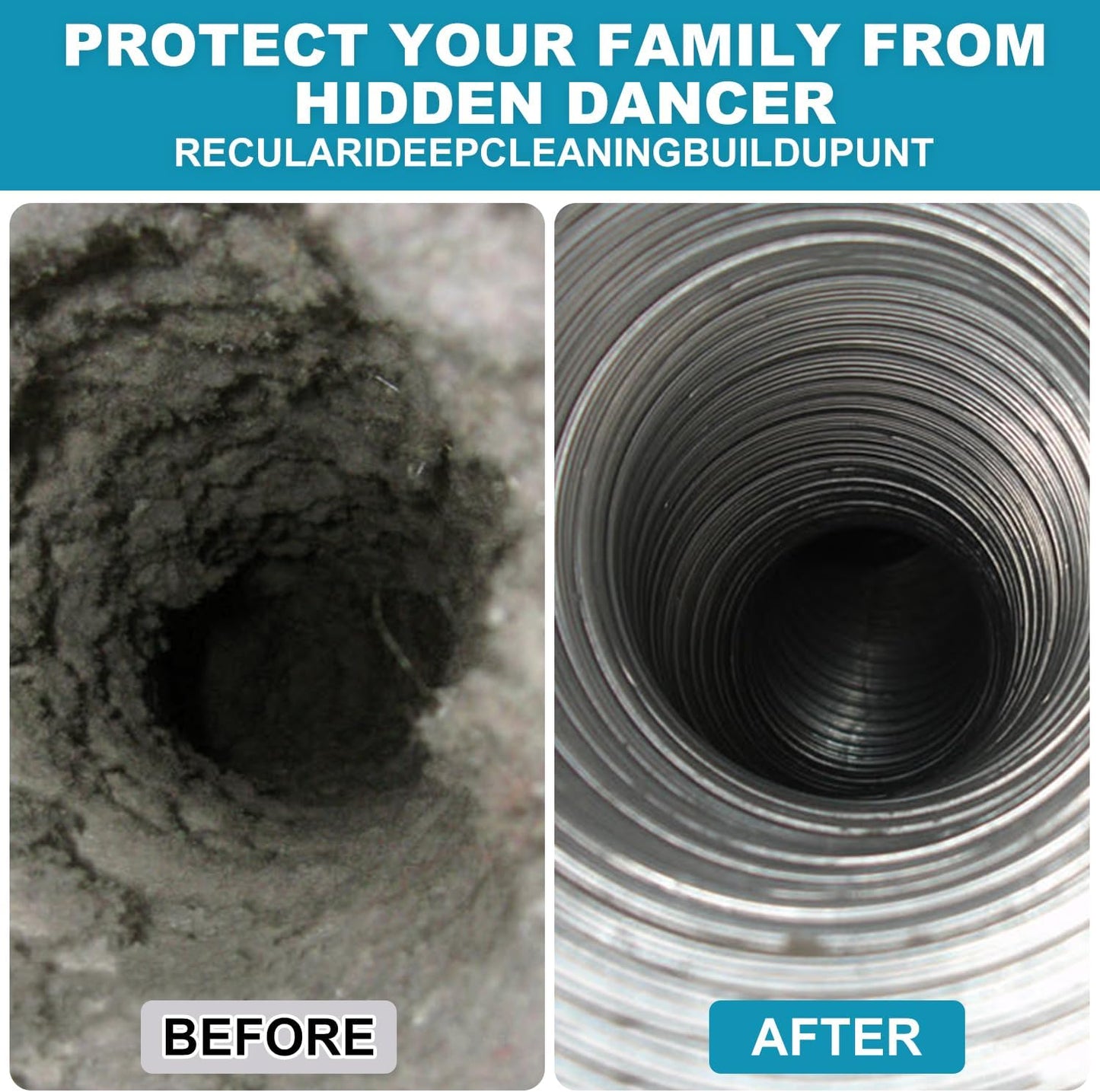 Sealegend Dryer Vent Cleaner Kit - 40 Feet Flexible Quick-Snap Brush with Drill Attachment | Easy Lint Removal