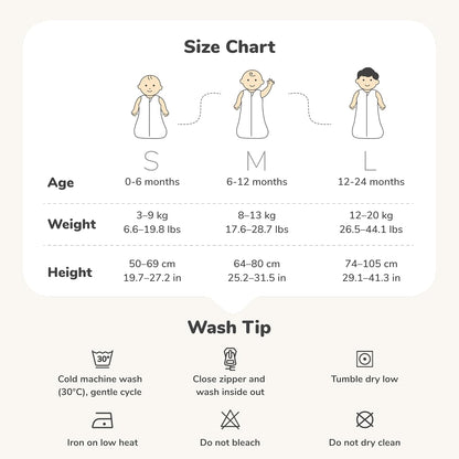 Momcozy Baby Sleep Sack - 1.5 TOG Wearable Blanket with Plush Filling & Two-Way Zipper | Small Giraffe