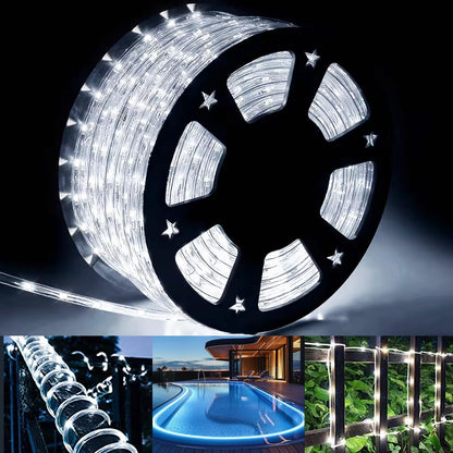 Skiennix 500 LED Outdoor Rope Lights - Waterproof Fairy String Lights for Christmas & Parties | 28M/92ft