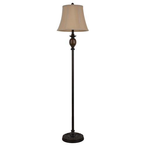 Decor Therapy Mae Bronze and Marble Floor Lamp, Bronze