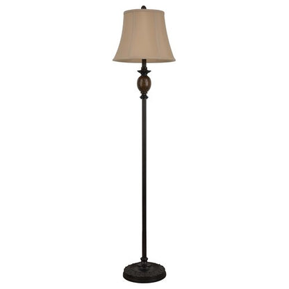 Decor Therapy Mae Bronze and Marble Floor Lamp, Bronze