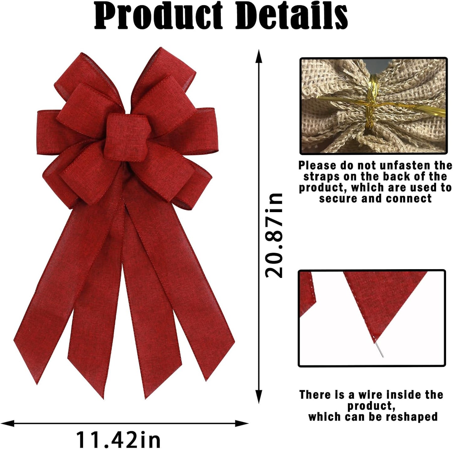 Regine Switzerland Burgundy Red Wreath Bow - Elegant Birthday & Anniversary Decor | Home Front Door Ornament
