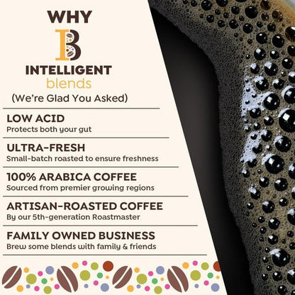 Intelligent Blends Decaf Dark Roast Coffee Pods, 100 ct, Single Serve Pods – 100% Arabica Coffee, Compatible with Keurig K Cups Maker