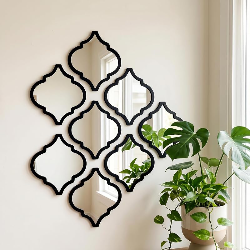 Large Decorative Round Mirror for Wall Decor