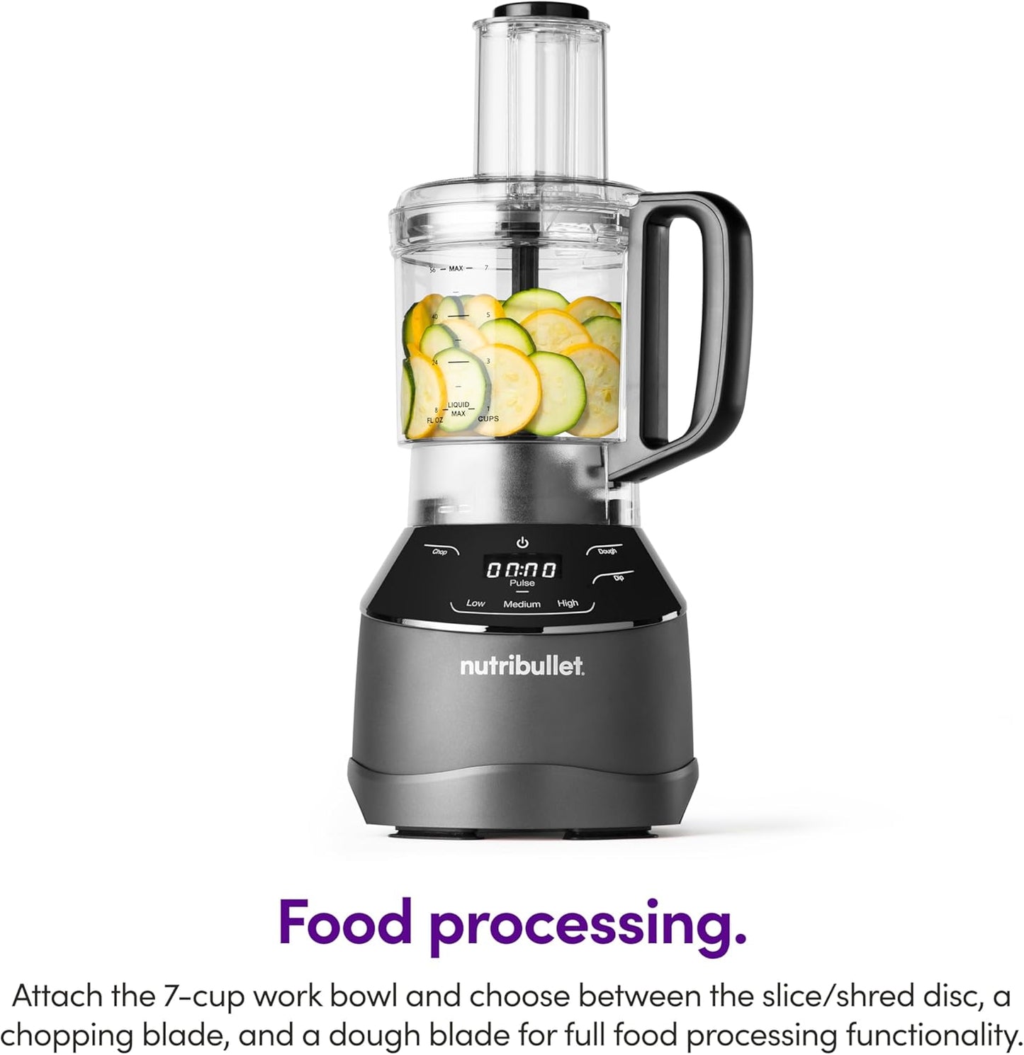 Nutribullet Triple Prep System - Versatile Kitchen Blender with 3 Cup Sizes | Sleek Black Design