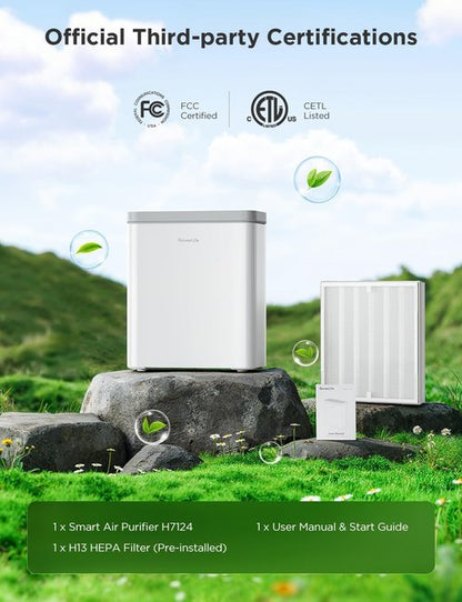GoveeLife Smart Air Purifier - 3-in-1 Filter with App & Alexa Control | Covers 1046 ft², Ideal for Pets & Allergens